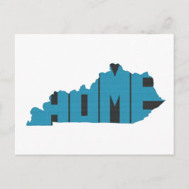 Kentucky Home State Blue Ord Art Vykort