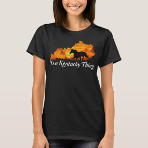 Kentucky Horse Farm Sunrise Derby T Shirt