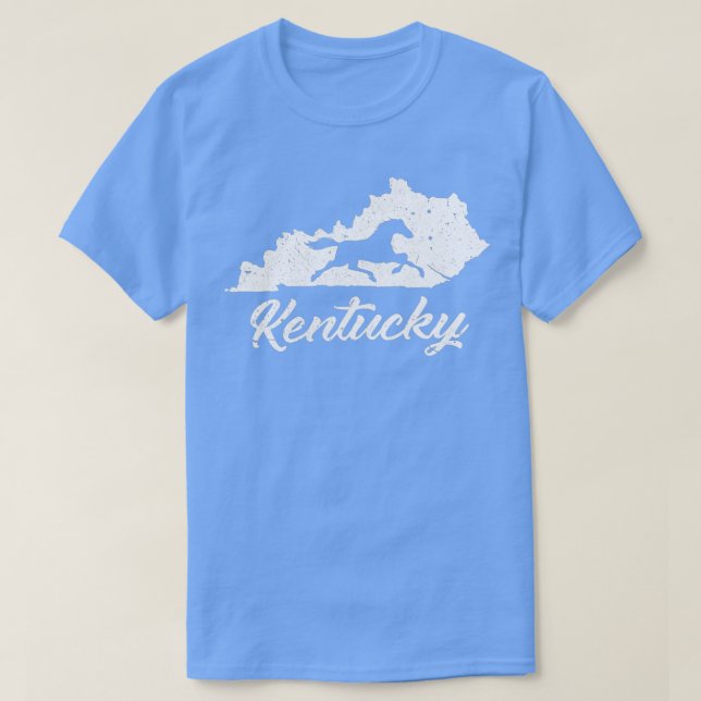 Kentucky Horse Park I Karta State Horse Tävla T Shirt (Design framsida)