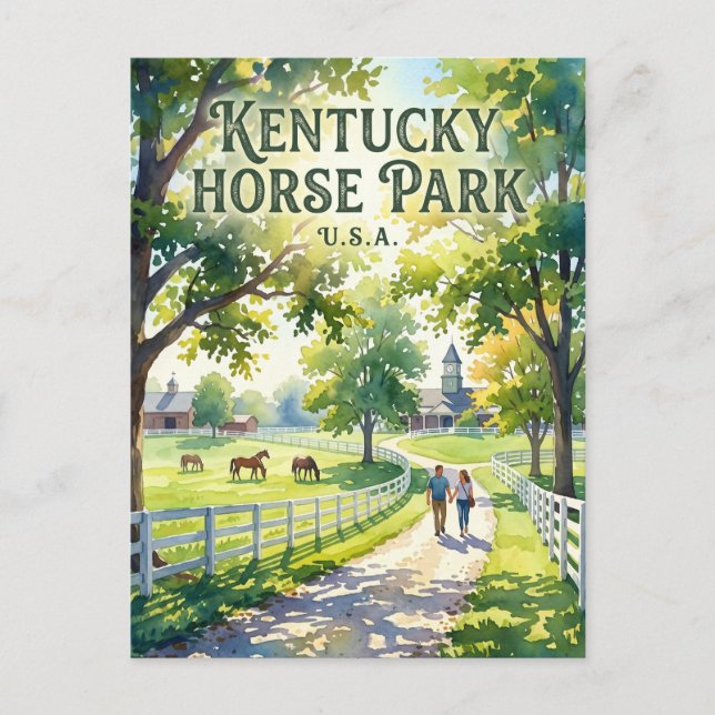 Kentucky Horse Park USA Vykort (Framsida)