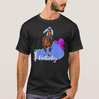 Kentucky Horse Tävla Älskare Derby Party T Shirt
