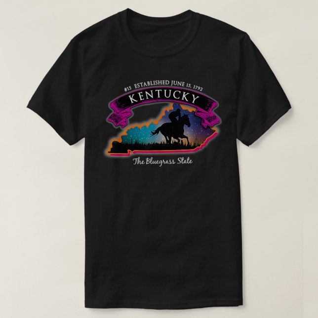 Kentucky Horse Tävla Souvenir T Shirt (Design framsida)