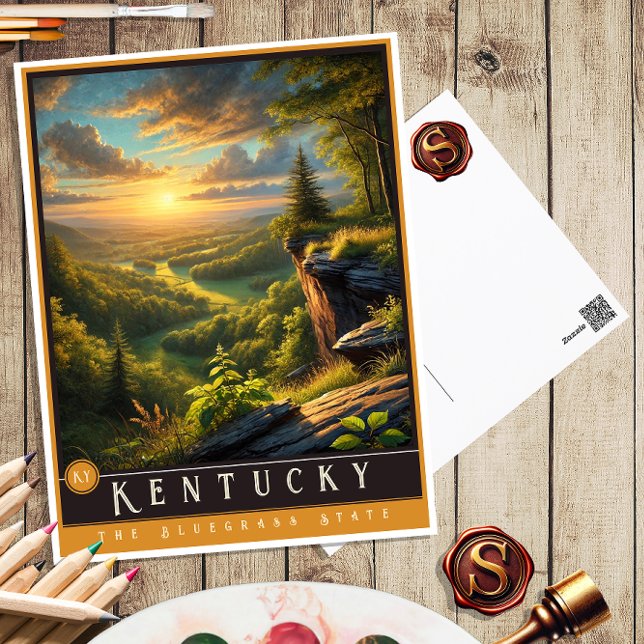 Kentucky | Hyper-Realistic State-vykort Vykort (Skapare uppladdad)