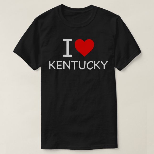 Kentucky I Kärlek Icon TShirt T Shirt (Design framsida)