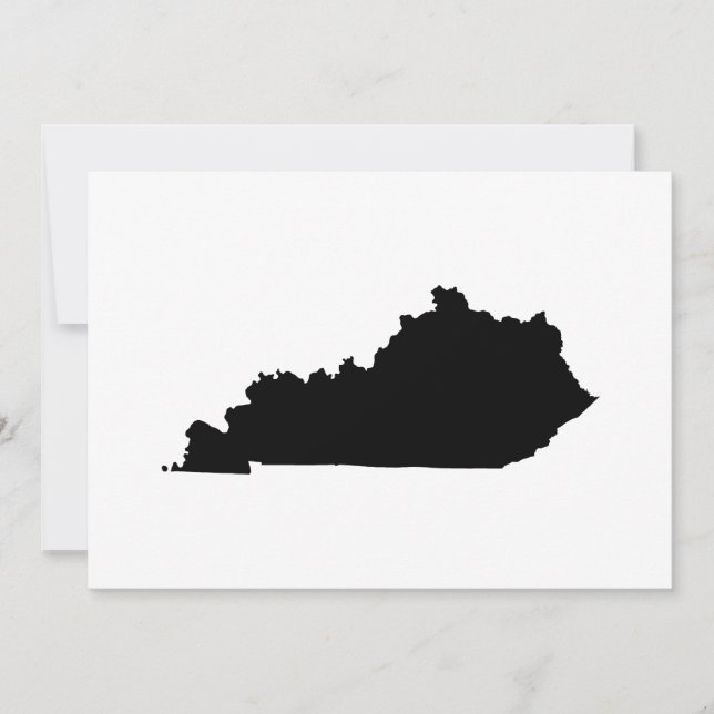 Kentucky i svart och vitt inbjudningar (Framsida)