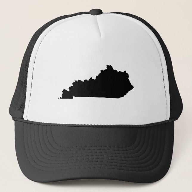 Kentucky i svart och vitt truckerkeps (Framsida)