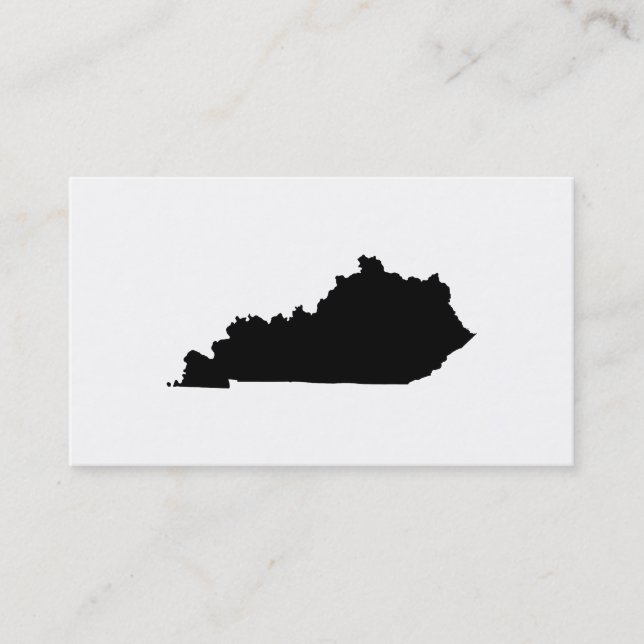 Kentucky i svart och vitt visitkort (Framsida)