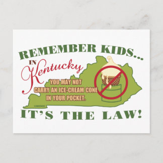 Kentucky Ice Cream Law Vykort