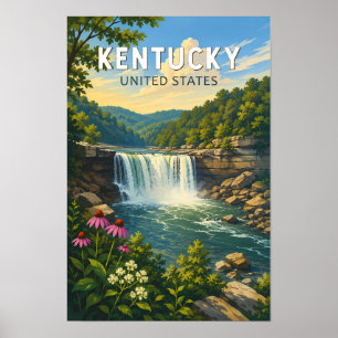 Kentucky Illustration Resa Konst Vintage Poster