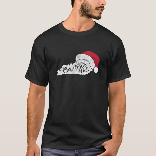 Kentucky jul God jul Y alla T Shirt (Framsida)