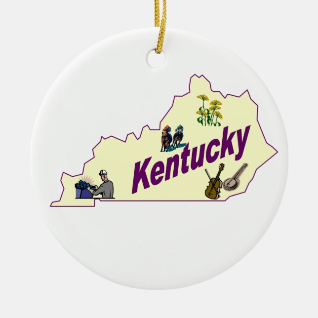 Kentucky julgranprydnad julgransprydnad keramik (Framsidan)
