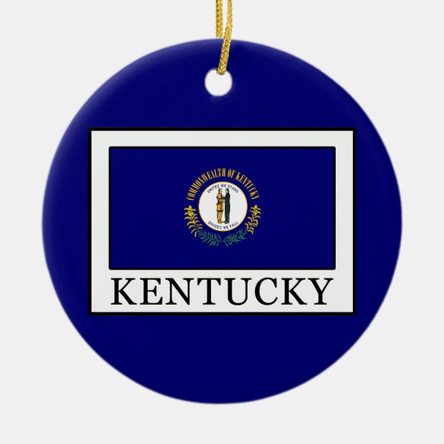 Kentucky Julgransprydnad Keramik (Framsidan)