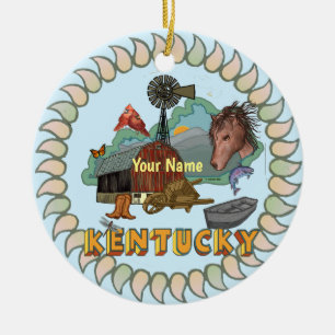 Kentucky Julgransprydnad Keramik