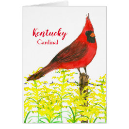 Kentucky Kardinal State Bird Blank Hälsningskort