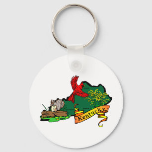 Kentucky karta 2 nyckelring