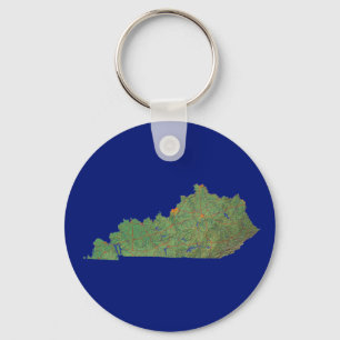 Kentucky Karta Keychain Nyckelring