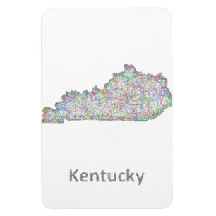 Kentucky karta magnet