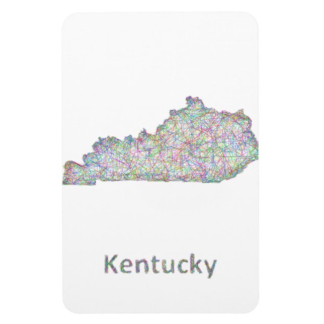 Kentucky karta magnet (Vertikal)