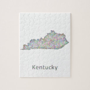 Kentucky karta pussel