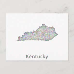 Kentucky karta vykort