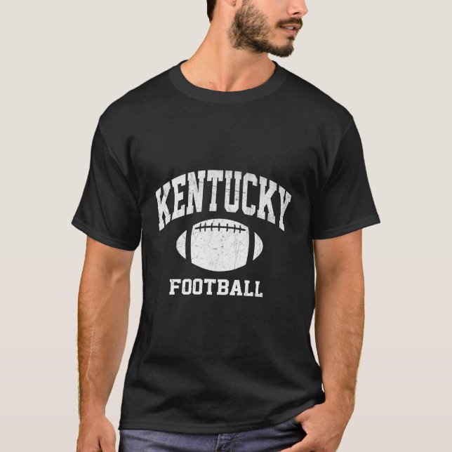 Kentucky Ky Football Vintage Athletic Stil T Shirt (Framsida)