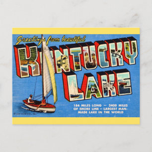Kentucky Lake Välkomst vykort