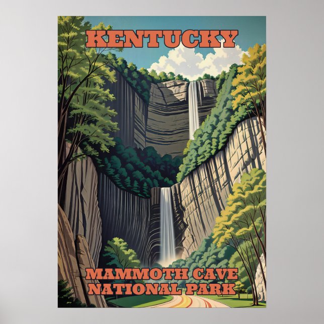 Kentucky Mammoth Cave nationalpark V01 Poster (Framsidan)