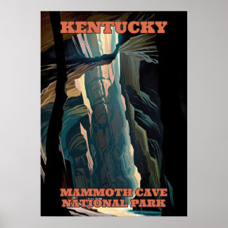 Kentucky Mammoth Cave nationalpark V02 Poster