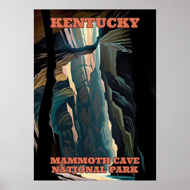 Kentucky Mammoth Cave nationalpark V02 Poster (Framsidan)