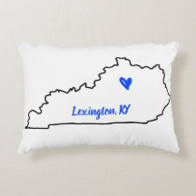 Kentucky med hjärtaccent Pillow