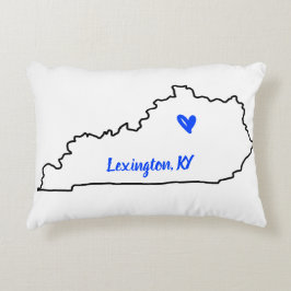 Kentucky med hjärtaccent Pillow Prydnadskudde