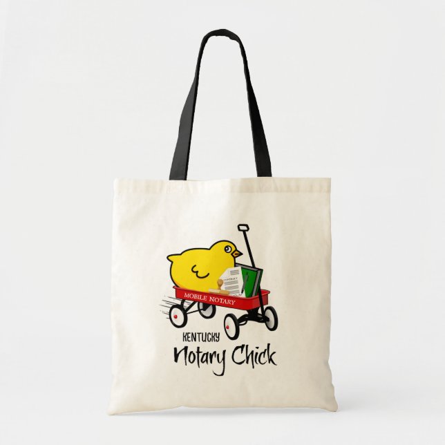 Kentucky Mobile Notary Chick Red Wagon Tygkasse (Framsidan)