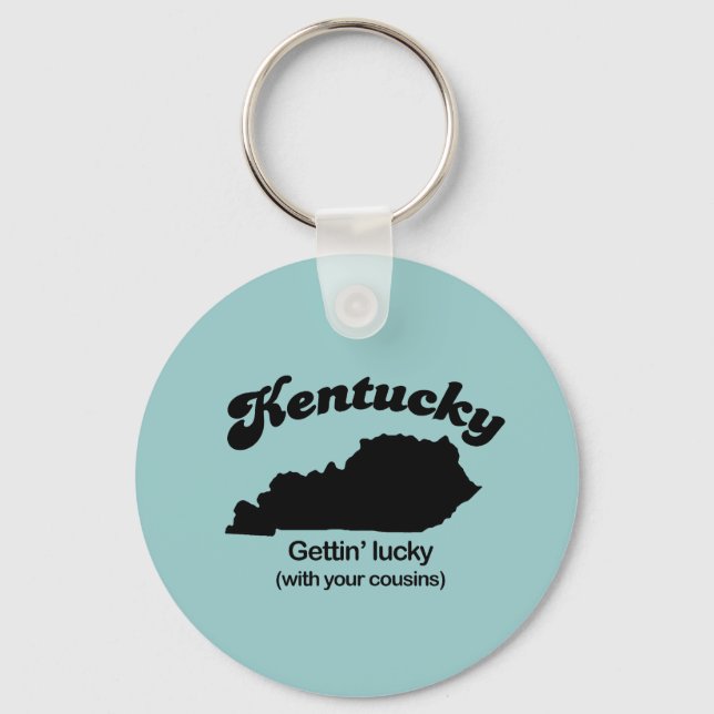 Kentucky Motto - Gettin Lucky Nyckelring (Framsida)