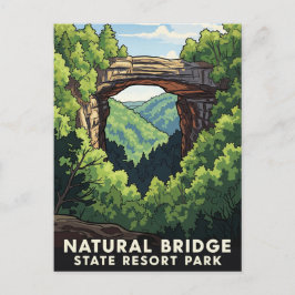 Kentucky Natural Bridge State Resort Park Travel Vykort