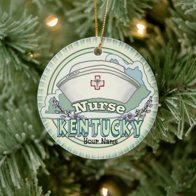 Kentucky Nurse Julgransprydnad Keramik (Träd)