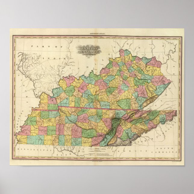 Kentucky och Tennessee 2 Poster (Framsidan)