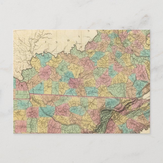 Kentucky och Tennessee 3 Vykort (Framsida)