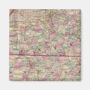 Kentucky och Tennessee 4 Magnet