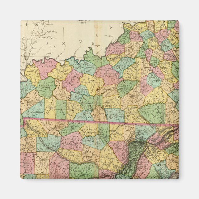 Kentucky och Tennessee 6 Magnet (Framsidan)