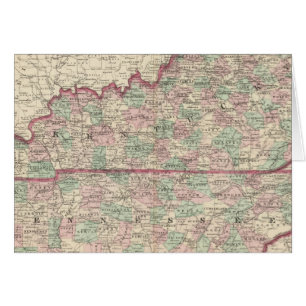 Kentucky och Tennessee Hälsningskort