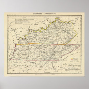 Kentucky och Tennessee Poster
