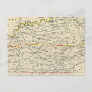 Kentucky och Tennessee Vykort