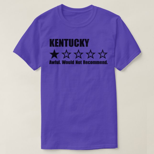 Kentucky One Review TShirt T Shirt (Design framsida)