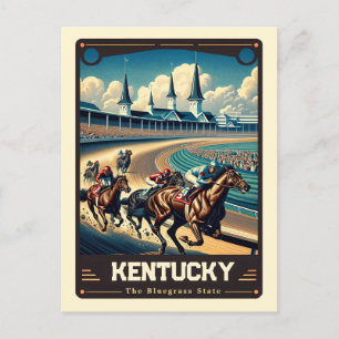Kentucky Patriotisk Vintage Vykort