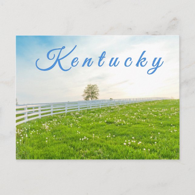 Kentucky Postcard. Landskap i vår Vykort (Framsida)