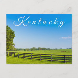 Kentucky Postcard. Landskap på landsbygden. Vykort