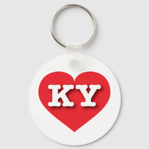 Kentucky Red Heart - I kärlek KY Nyckelring