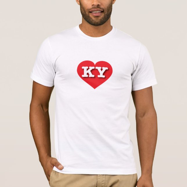 Kentucky Red Heart - I kärlek KY T Shirt (Framsida)