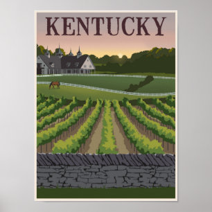 Kentucky-reseaffisch Poster