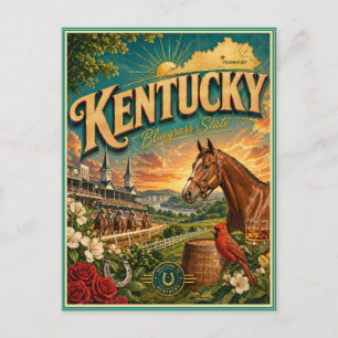 Kentucky Retro Resminnen Souvenir vykort